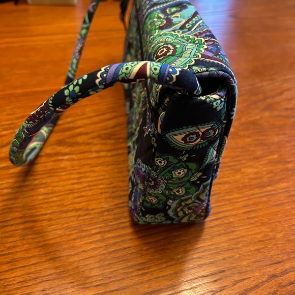 Vera Bradley Satchel Women's Purse Retired Blue Rhaposdy Print 09‎ Ex Condition - Picture 3 of 13